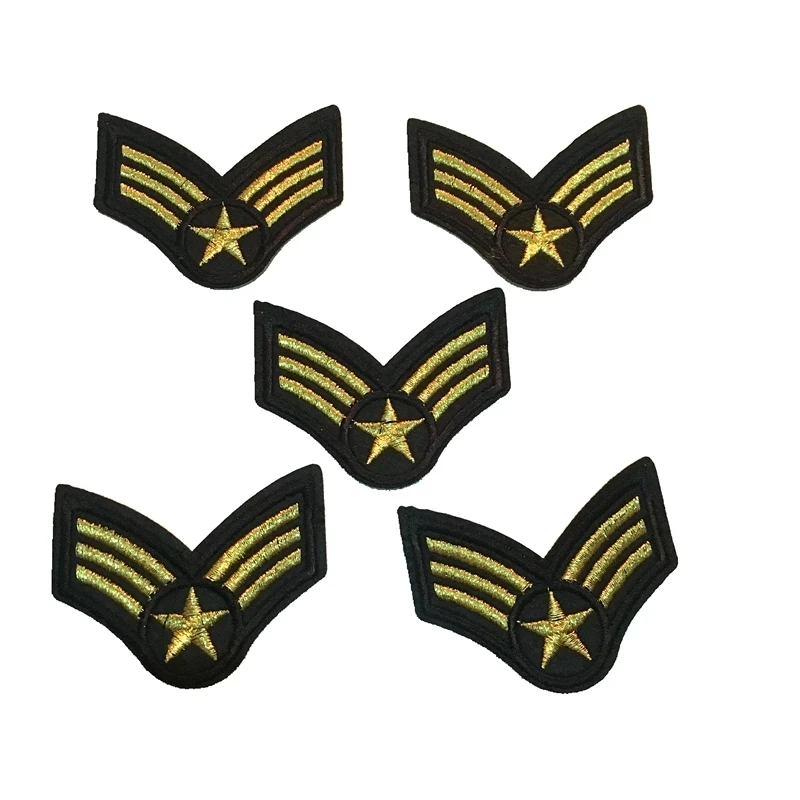 New Gold Star Applique Embroidered Patches for Clothes DIY Iron on Air Force Badge Embroidery Patch Decoration
New Gold Star Applique Embroidered Patches for Clothes DIY Iron on Air Force Badge Embroidery Patch Decoration