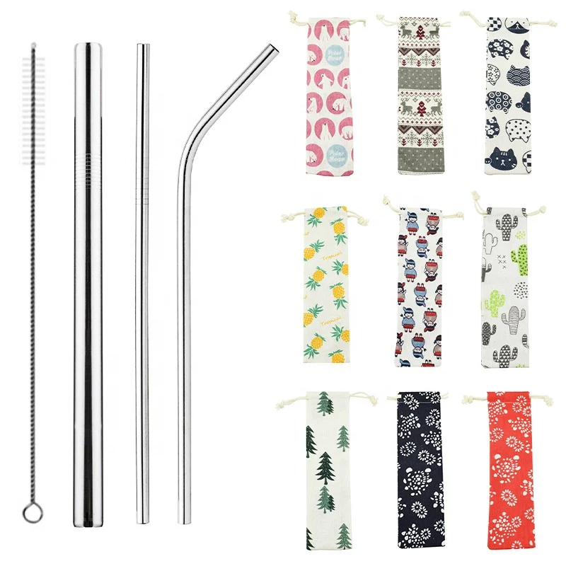 Stainless Steel Straws with Case Personalized Metal Straws Steel Drinking Straws, Silver
Stainless Steel Straws with Case Personalized Metal Straws Steel Drinking Straws, Silver