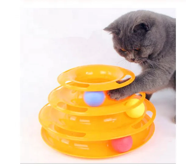 QY cat toy three-tier rotary table puzzle cat interactive game board track ball pet supplies pet accessories, Customized
QY cat toy three-tier rotary table puzzle cat interactive game board track ball pet supplies pet accessories, Customized
