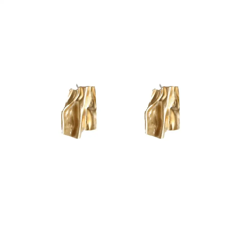 Fashion Gold Irregular Geometric Stud Earrings For Women Punk Pleated Square Earring Party Jewelry, Colorful
Fashion Gold Irregular Geometric Stud Earrings For Women Punk Pleated Square Earring Party Jewelry, Colorful