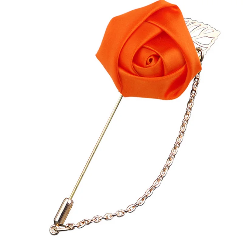 Men's golden leaf rose brooch women's collar corsage long pin with chain handmade flower lapel pin brooch
Men's golden leaf rose brooch women's collar corsage long pin with chain handmade flower lapel pin brooch