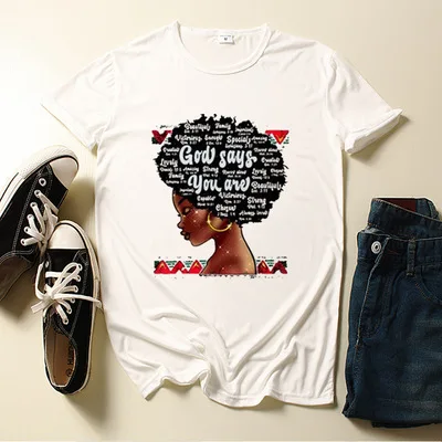 GOD SAYS YOU ARE Short Sleeve Black Girl Magic Printed Shirt wholesale Casual Shirt Low Price Vogue Vintage Graphic Tee T shirt, Black white pink yellow blue green grey red
GOD SAYS YOU ARE Short Sleeve Black Girl Magic Printed Shirt wholesale Casual Shirt Low Price Vogue Vintage Graphic Tee T shirt, Black white pink yellow blue green grey red