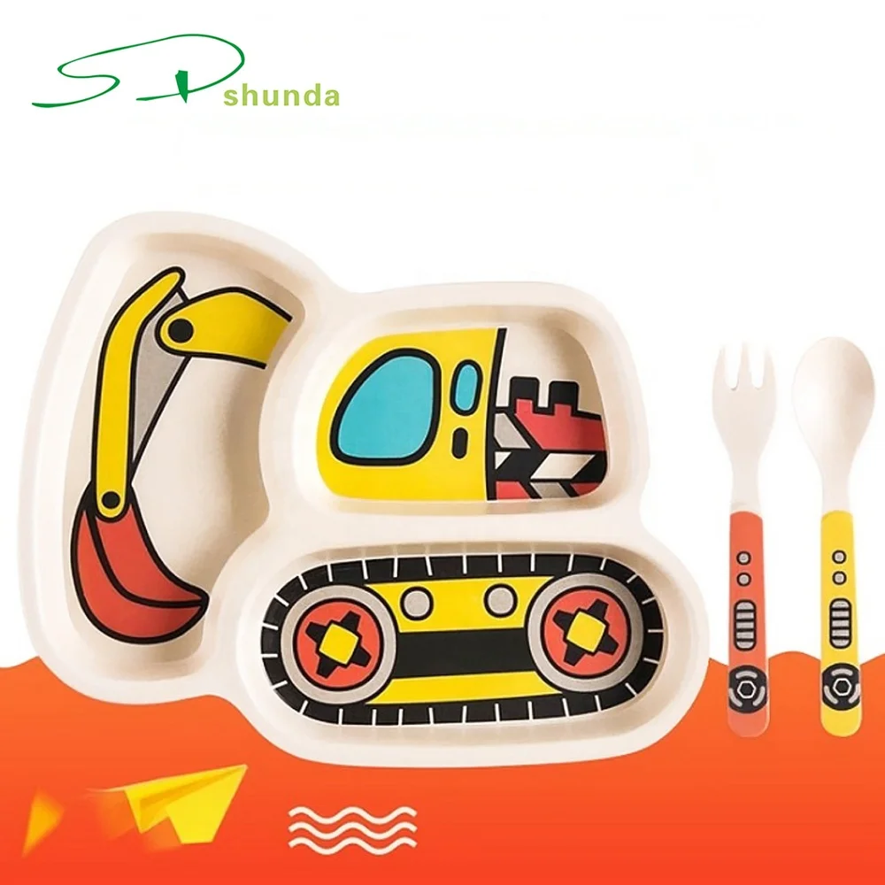 Hot Selling 3-Piece Household Style Cartoon Eco-friendly Bamboo Fiber Children Feeding Set Baby Tableware Kids Dinner Plates, Picture shown
Hot Selling 3-Piece Household Style Cartoon Eco-friendly Bamboo Fiber Children Feeding Set Baby Tableware Kids Dinner Plates, Picture shown