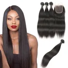 Hand Tied Weft Hair Extension Mink Brazilian Type Straight and Remy Hair Grade 100% human Virgin hair weave bundles