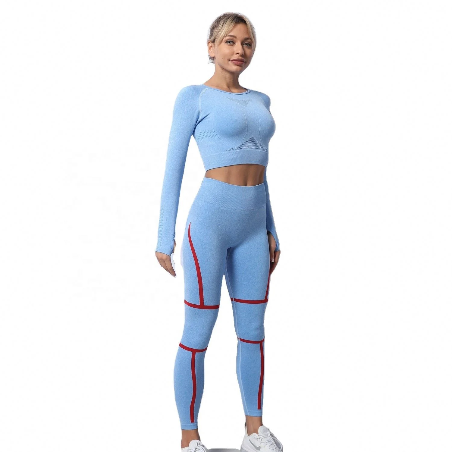 New Design High Waist Women Long Sleeves And Leggings Breathable Workout Suit Two Pcs Yoga Suits Seamless Set, Black/pink/orange/green
New Design High Waist Women Long Sleeves And Leggings Breathable Workout Suit Two Pcs Yoga Suits Seamless Set, Black/pink/orange/green