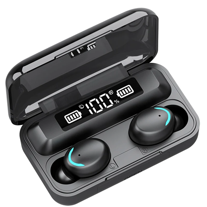 F9 Waterproof Led F9-5c 2000mAh Charging case Sports Gaming power bank Headset Mini Bass Earbuds True Wireless Tws earphone
F9 Waterproof Led F9-5c 2000mAh Charging case Sports Gaming power bank Headset Mini Bass Earbuds True Wireless Tws earphone