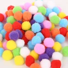 Colorful 1Cm/2Cm/3Cm Pompom Ball Toy Polyester/Cotton/Polyamide Pom Pom Balls For Children