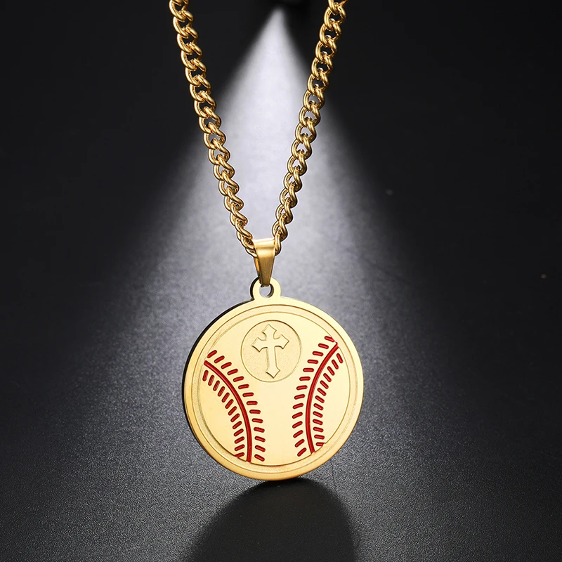 Fashion Sports Baseball Numbers Pendant Stainless Necklace Mens Crossed Baseball Stainless Steel Baseball Sports Necklace
Fashion Sports Baseball Numbers Pendant Stainless Necklace Mens Crossed Baseball Stainless Steel Baseball Sports Necklace