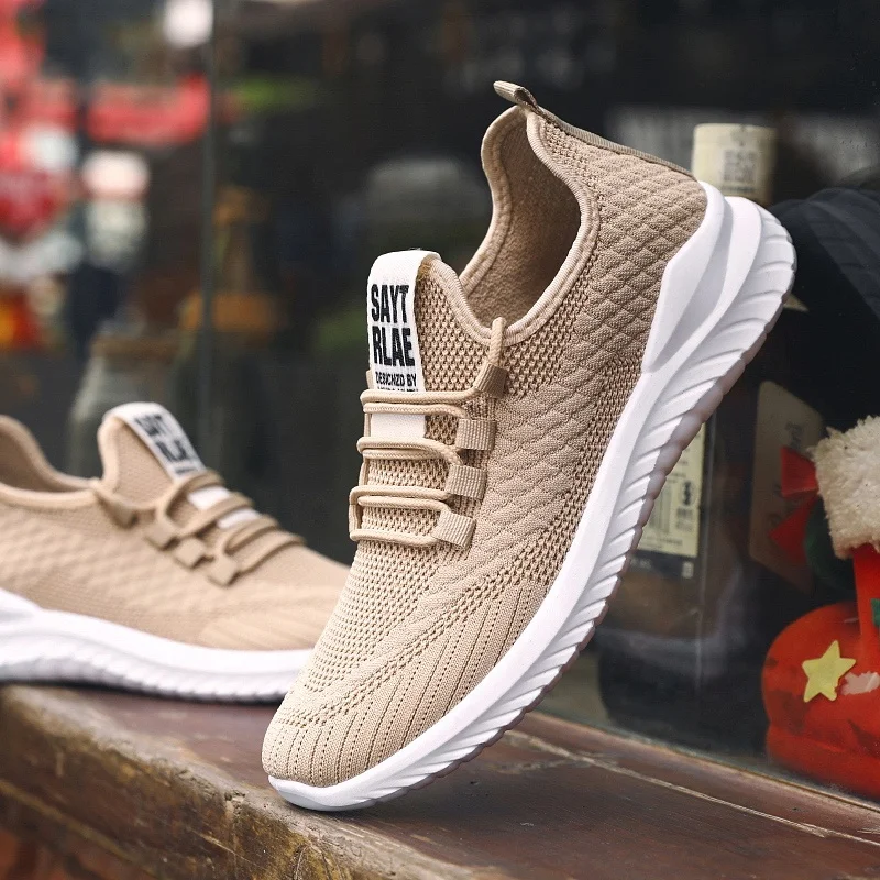 Men's non slip Breathable mesh Sneakers Lace Up casual Running shoes men trainers shoes men sports shoes, Black/gray/beige
Men's non slip Breathable mesh Sneakers Lace Up casual Running shoes men trainers shoes men sports shoes, Black/gray/beige