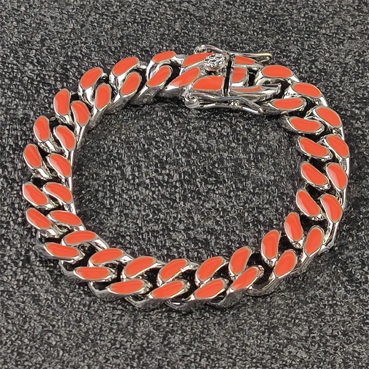 Europe and America stitching colorful color Epoxy Cuban hip hop men and women with short clavicle chain cuban chain, Silver, gold
Europe and America stitching colorful color Epoxy Cuban hip hop men and women with short clavicle chain cuban chain, Silver, gold
