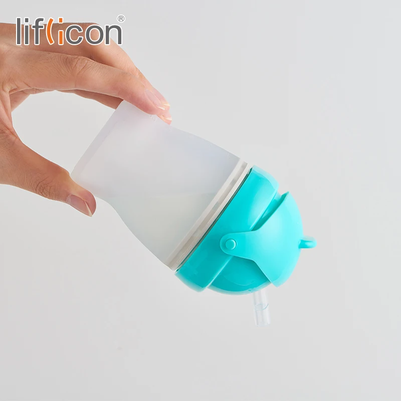 Liflicon 2019 new arrival baby bottles BPA free silicone 150ml non-spill baby straw cups training cups, Pink, blue
Liflicon 2019 new arrival baby bottles BPA free silicone 150ml non-spill baby straw cups training cups, Pink, blue