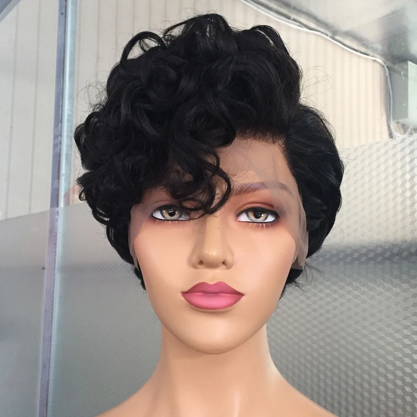8 inch Pixie Cut Human Hair Wigs Side Part Loose Deep Wave Short 13*6 Frontal Lace Hair Wigs For Black Women
8 inch Pixie Cut Human Hair Wigs Side Part Loose Deep Wave Short 13*6 Frontal Lace Hair Wigs For Black Women