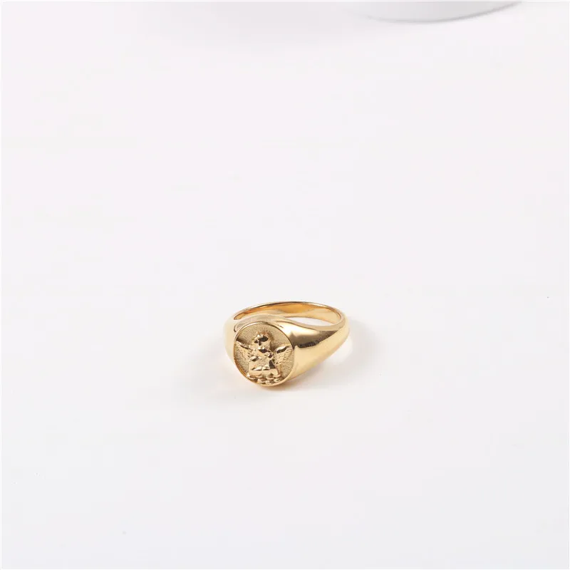 Personalized Couple Initial Round High End 18K PVD Gold Plated Angel Stainless Steel Rings Gold Jewelry Women
Personalized Couple Initial Round High End 18K PVD Gold Plated Angel Stainless Steel Rings Gold Jewelry Women