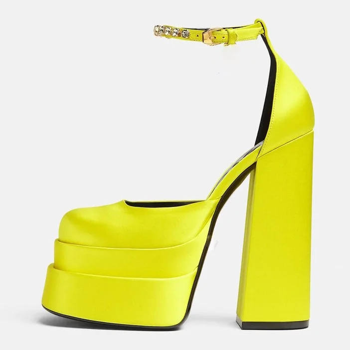 Luxury Square Toe Ladies Chunky Heel Sandals Custom Diamond Pumps Sexy Luxury Platform Pumps, Black,red,yellow,pink
Luxury Square Toe Ladies Chunky Heel Sandals Custom Diamond Pumps Sexy Luxury Platform Pumps, Black,red,yellow,pink