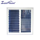 Aluminium glass louvre window shutter with tempered glass for kitchenroom bathroom