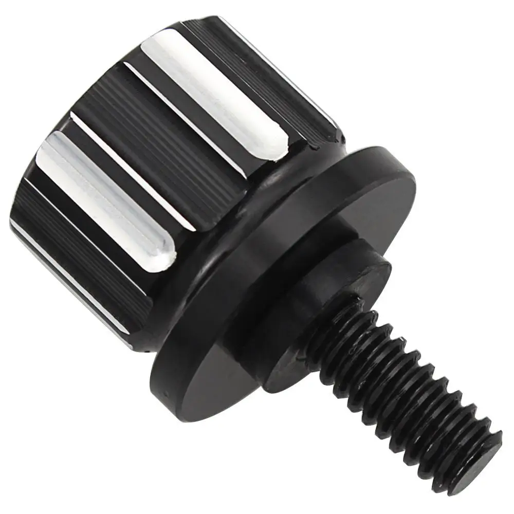Motorcycle Black Seat Bolt Tab Screw Nut For Harley Dyna Street Glide Road Glide Ultra Glide W/ 1/4-20 Thread Sportster 96-2020