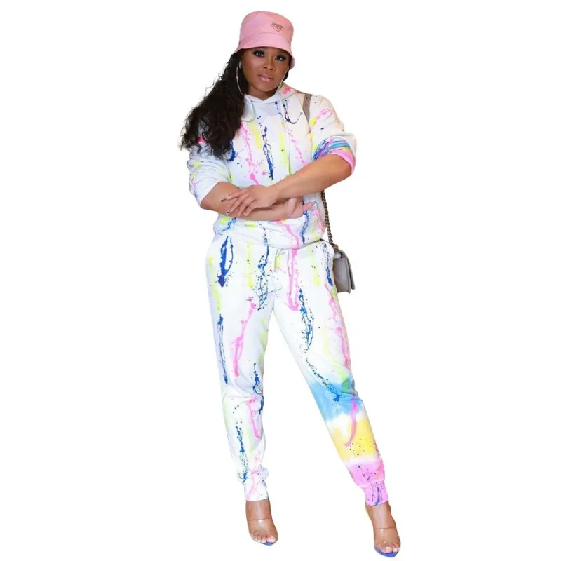 Fall 2 Piece Set Tracksuits For Women Sweatshirt Print Hoodies And Pants Sportswear Women's Suit Sweatpants B1968
Fall 2 Piece Set Tracksuits For Women Sweatshirt Print Hoodies And Pants Sportswear Women's Suit Sweatpants B1968