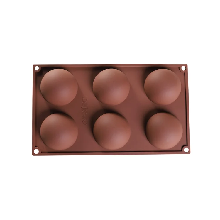Bulk eco friendly baking chocolate 6 holes 3d semicircle silicone cake molds, Brown, pink
Bulk eco friendly baking chocolate 6 holes 3d semicircle silicone cake molds, Brown, pink