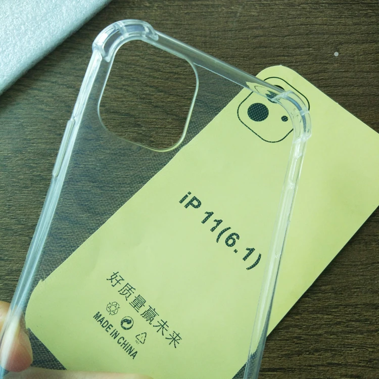 Free provide amazon label stick airbag shockproof soft tpu silicone transparent clear phone back cover case for iphone 11 6.1
Free provide amazon label stick airbag shockproof soft tpu silicone transparent clear phone back cover case for iphone 11 6.1