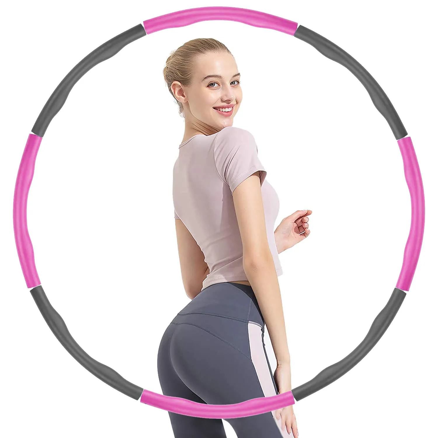 8 Part Removable Sport Hoop Woman Slimming Fitness Equipment Weight Loss Thin Waist Abdominal Exerciser Gym Training Ring Circle
8 Part Removable Sport Hoop Woman Slimming Fitness Equipment Weight Loss Thin Waist Abdominal Exerciser Gym Training Ring Circle