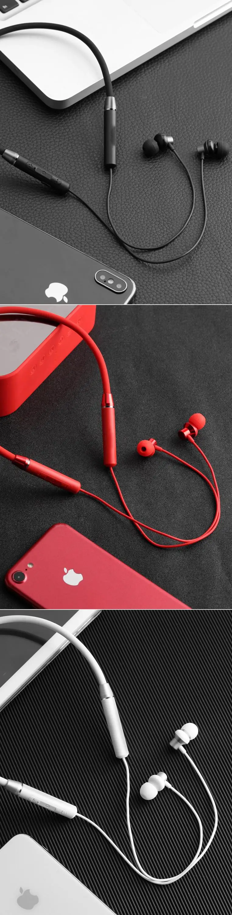 Lenovo hanging ear collar long standby battery Blue tooth wireless unisex waterproof and sweat-proof sports headphones - ANKUX.COM