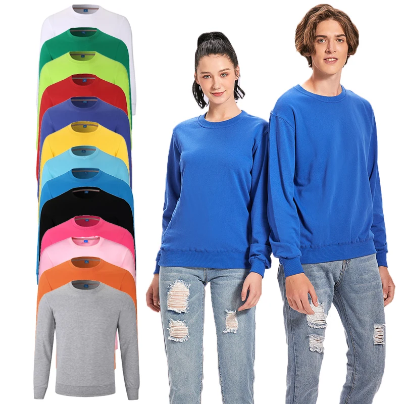 Wholesale customized logo plain crewneck 100% cotton 250g unisex sweatshirt, Customized colors
Wholesale customized logo plain crewneck 100% cotton 250g unisex sweatshirt, Customized colors