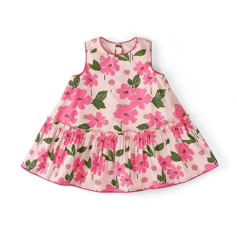 Bulk Children Clothing Fancy Baby Girl Dresses Lotus Flowers Printed Pink Frock Dress for Baby Girls
Bulk Children Clothing Fancy Baby Girl Dresses Lotus Flowers Printed Pink Frock Dress for Baby Girls