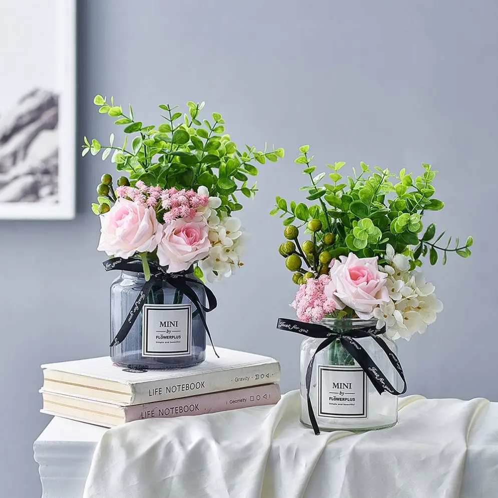 Modern Glass Vases Home Decoration Accessories Flowers Flowers Artificial Flowers Decorative Room Wedding Decor
Modern Glass Vases Home Decoration Accessories Flowers Flowers Artificial Flowers Decorative Room Wedding Decor
