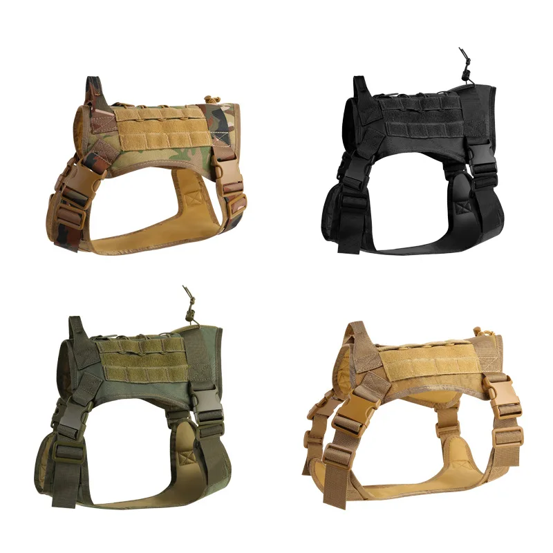 Outdoor Customize Camouflage Military Nylon Tactical Designer Training Pet Dog Vest Harness
Outdoor Customize Camouflage Military Nylon Tactical Designer Training Pet Dog Vest Harness