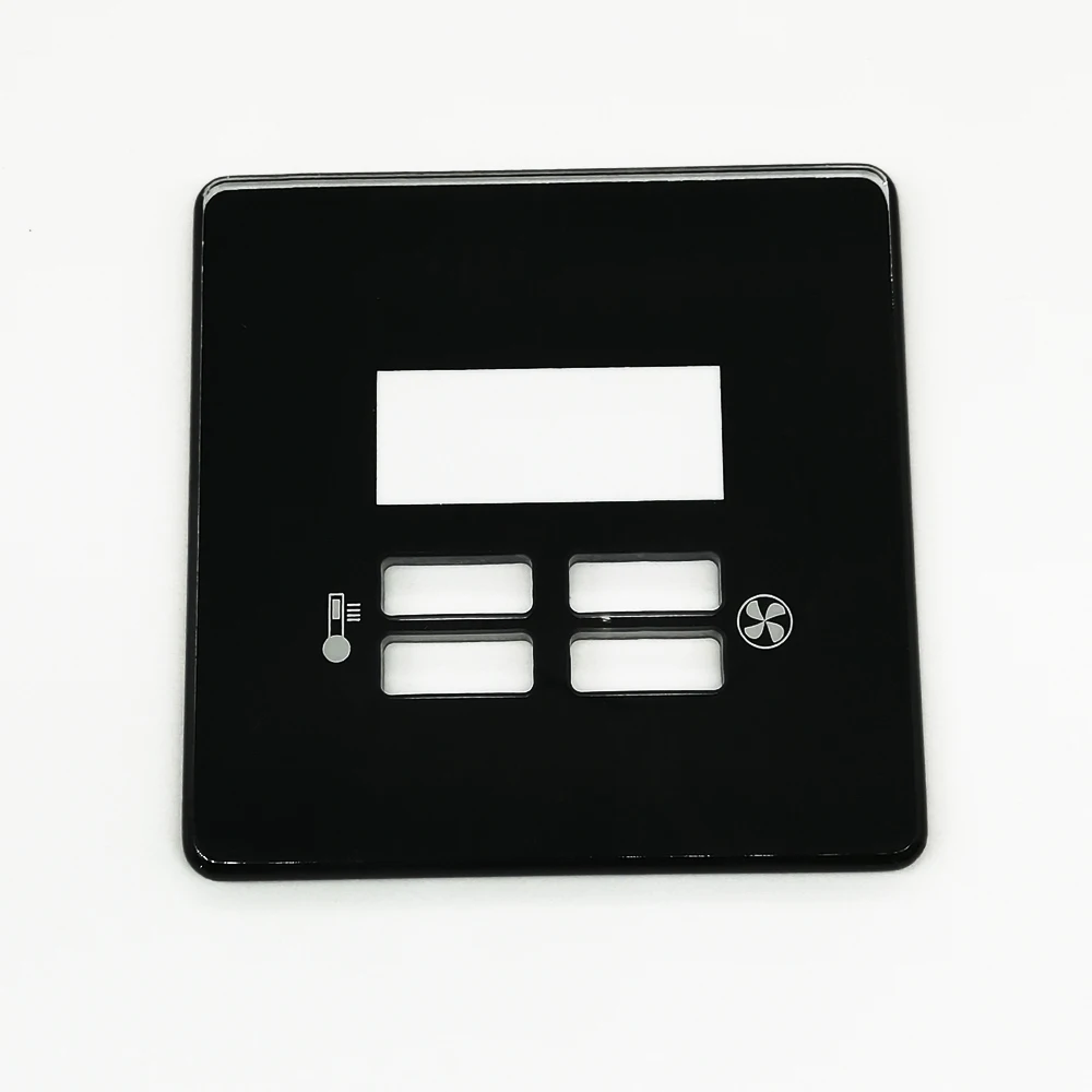 Factory Directly Customized Wholesale Cheap Hotel Intelligent Tempered Switch Glass Panel Touched Glass Switch Plate