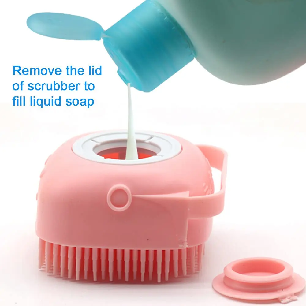 Kingtale Soft Silicone Pet Shampoo Massage Dispenser Grooming Shower Brush for Short Long Haired Dogs and Cats Washing, Yellow,blue,pink
Kingtale Soft Silicone Pet Shampoo Massage Dispenser Grooming Shower Brush for Short Long Haired Dogs and Cats Washing, Yellow,blue,pink