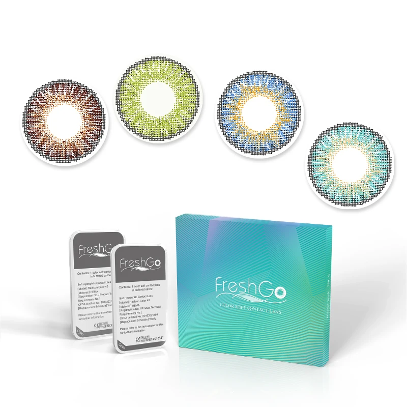 2021 Freshgo 3 Tone Colored Contact Lenses Hot Selling 14.5mm Circle Soft Color Contact Lenses For Big Eye Wholesale
2021 Freshgo 3 Tone Colored Contact Lenses Hot Selling 14.5mm Circle Soft Color Contact Lenses For Big Eye Wholesale