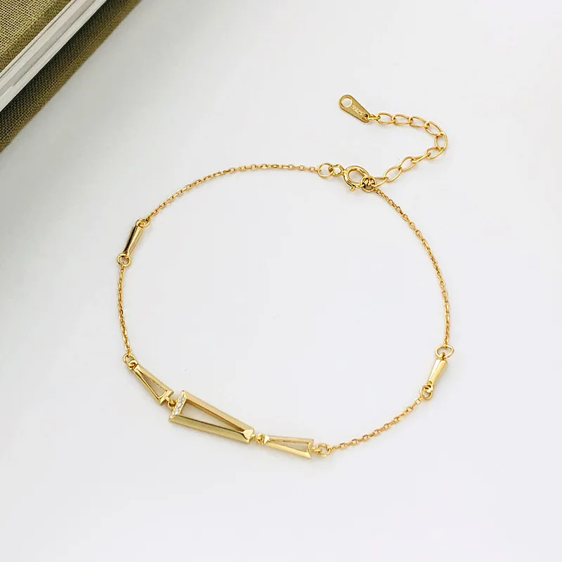 VIANRLA handmade 925 sterling 18k gold plated minimalist chain bracelet for girl
VIANRLA handmade 925 sterling 18k gold plated minimalist chain bracelet for girl