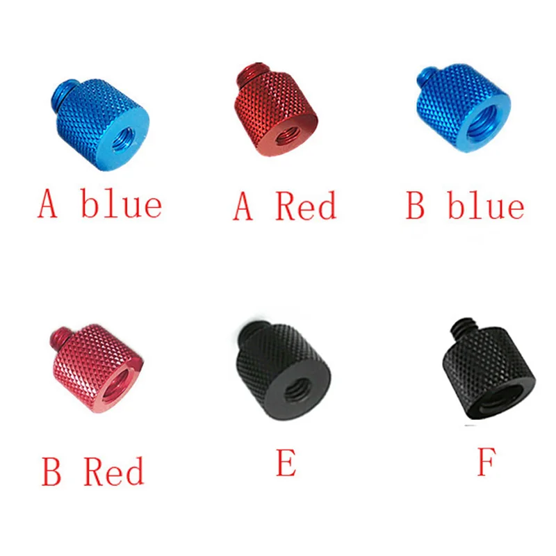 1/4" to 3/8" Thread Screw Mount Adapter Tripod Plate Screw for SLR camera, Black,red,blue
1/4" to 3/8" Thread Screw Mount Adapter Tripod Plate Screw for SLR camera, Black,red,blue