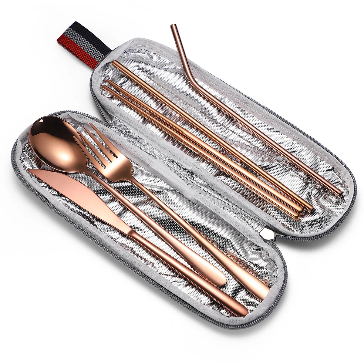 Outdoor Travel Portable Stainless Steel Straw Cutlery Flatware Set With Fork And Spoon, Silver/gold/rose gold/black/rainbow
Outdoor Travel Portable Stainless Steel Straw Cutlery Flatware Set With Fork And Spoon, Silver/gold/rose gold/black/rainbow