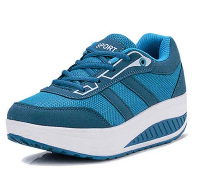 Fashion Woman Blue Casual Shoes Soft Sole Lace Up Mesh Upper Running Sneakers, Blue,yellow,red
Fashion Woman Blue Casual Shoes Soft Sole Lace Up Mesh Upper Running Sneakers, Blue,yellow,red