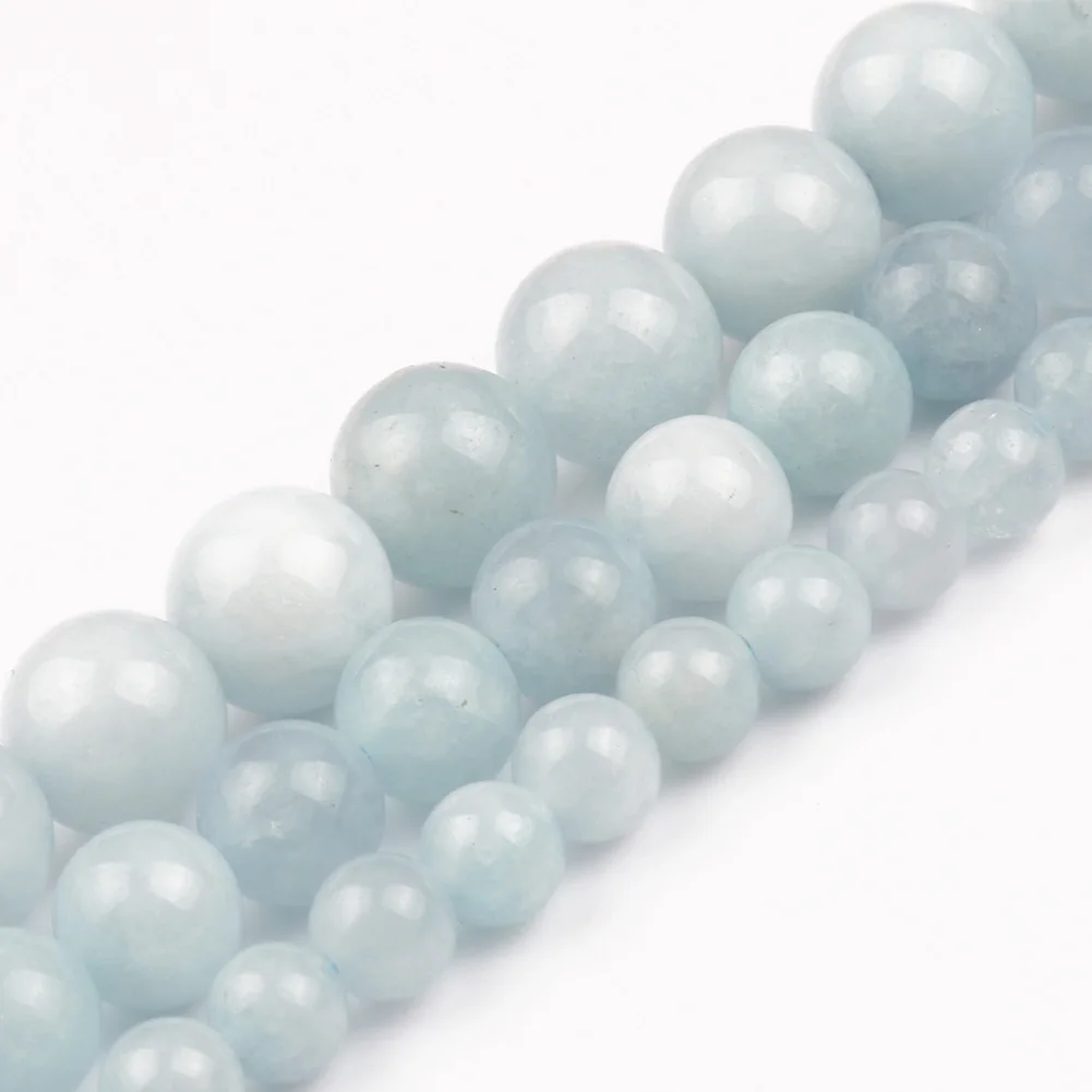 Wholesale Round Shape 6/8/10mm Blue Aquamarines Stone Loose Beads For Jewelry Making DIY
Wholesale Round Shape 6/8/10mm Blue Aquamarines Stone Loose Beads For Jewelry Making DIY