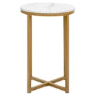 Hotel modern gold legs metal tea furniture small round side end table