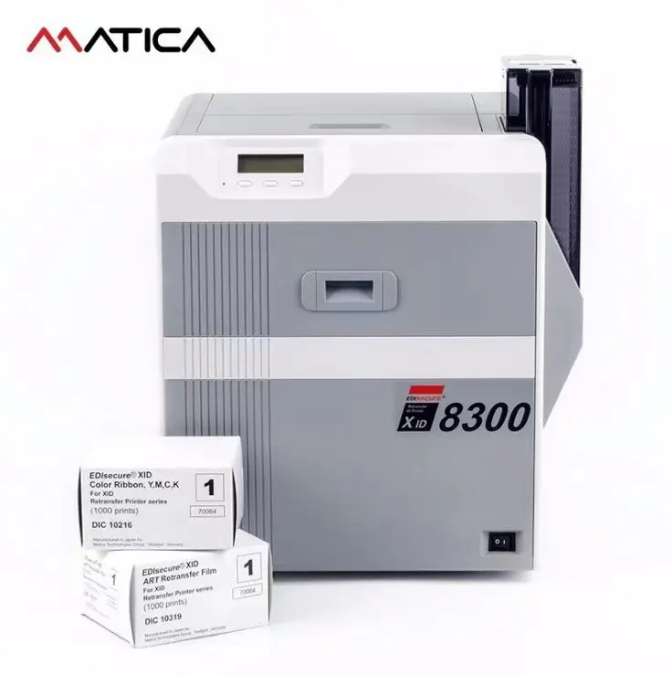 Matica XID8300 300DPI heat transfer card printer single side double side pvc card
Matica XID8300 300DPI heat transfer card printer single side double side pvc card