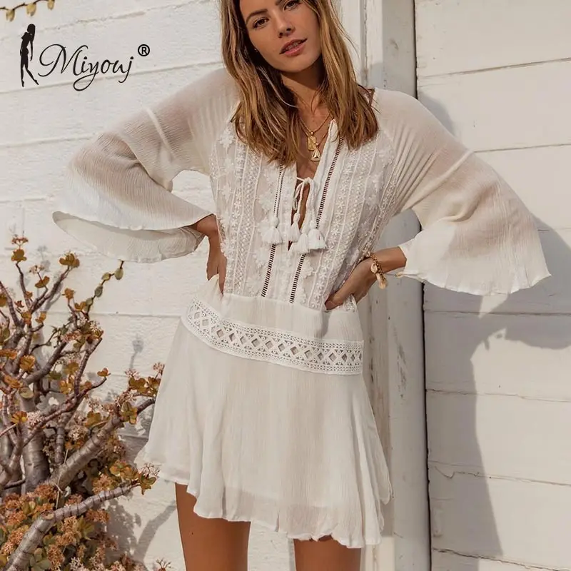 Miyouj Sexy beach cover up lace beachwear crochet tassel women bathing suit cover ups swimsuit summer white beach dress, Customized colors
Miyouj Sexy beach cover up lace beachwear crochet tassel women bathing suit cover ups swimsuit summer white beach dress, Customized colors