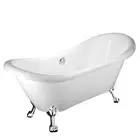 Ciler best acrylic classical slipper tubs clawfoot bathtubs