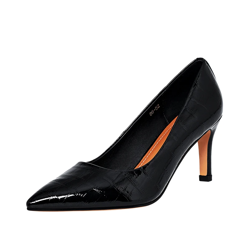 K236 Elegant ladies high heels casual women shoes handmade cow patent leather pumps, Black/beige/red
K236 Elegant ladies high heels casual women shoes handmade cow patent leather pumps, Black/beige/red