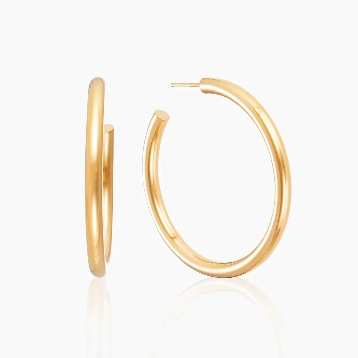 Jewellery Factory Wholesale 925 Sterling Silver Large Gold Chunky Hoops Earring for Women
Jewellery Factory Wholesale 925 Sterling Silver Large Gold Chunky Hoops Earring for Women