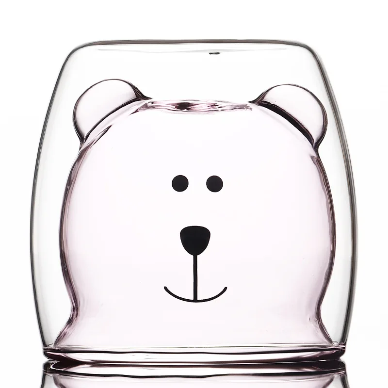 Madou Cute Bear Cartoon Style Double Glass Cup Lovely Cat Paw Drinking Water Mug, Transparent,yellow,green,pink,amber
Madou Cute Bear Cartoon Style Double Glass Cup Lovely Cat Paw Drinking Water Mug, Transparent,yellow,green,pink,amber