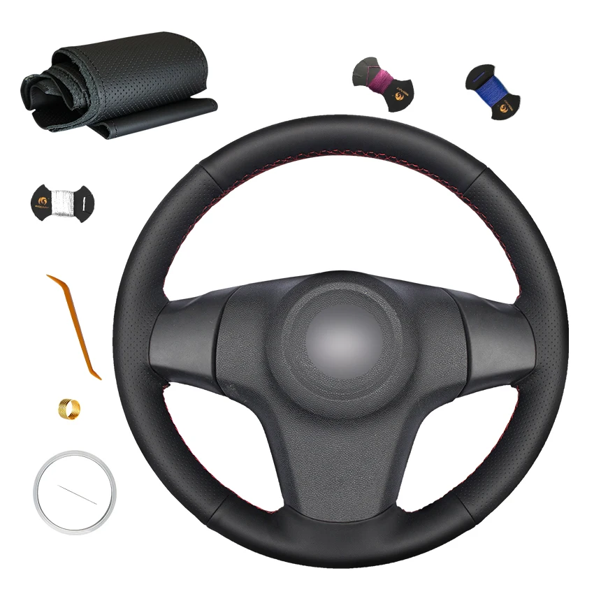 Custom Hand Sewing Artificial Leather Steering Wheel Cover for Chevrolet Niva 2009 2010 2011 2012 2013 2014 2015 2016 2017, Black
Custom Hand Sewing Artificial Leather Steering Wheel Cover for Chevrolet Niva 2009 2010 2011 2012 2013 2014 2015 2016 2017, Black