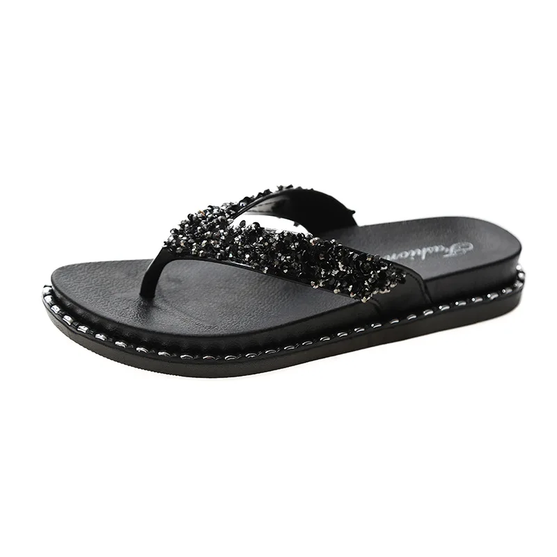 Good quality Summer Indoor Outdoor beach Lady Slippers with ring on the sole PVC bling Flip-flops For Woman, Black silver and pink
Good quality Summer Indoor Outdoor beach Lady Slippers with ring on the sole PVC bling Flip-flops For Woman, Black silver and pink