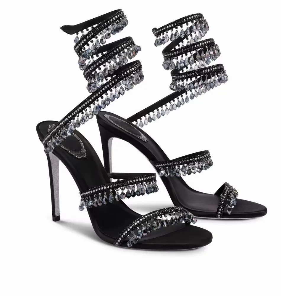 Stiletto heel Sandals Luxury Ankle Strap Crystal Designer High Heels Sexy Rhinestone twining foot Square brand Toe Heels
Stiletto heel Sandals Luxury Ankle Strap Crystal Designer High Heels Sexy Rhinestone twining foot Square brand Toe Heels