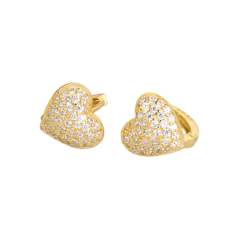 Daidan Earrings Silver Fashion Jewelry Heart Hoop Zirconia Korean Pave 925 Huggie Earring
Daidan Earrings Silver Fashion Jewelry Heart Hoop Zirconia Korean Pave 925 Huggie Earring