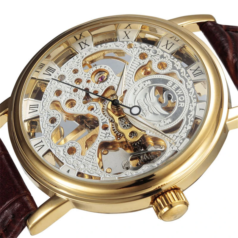 SEWOR 606 brand design fashion luxury male leather business skeleton automatic mechanical men military wrist watch gift clock
SEWOR 606 brand design fashion luxury male leather business skeleton automatic mechanical men military wrist watch gift clock