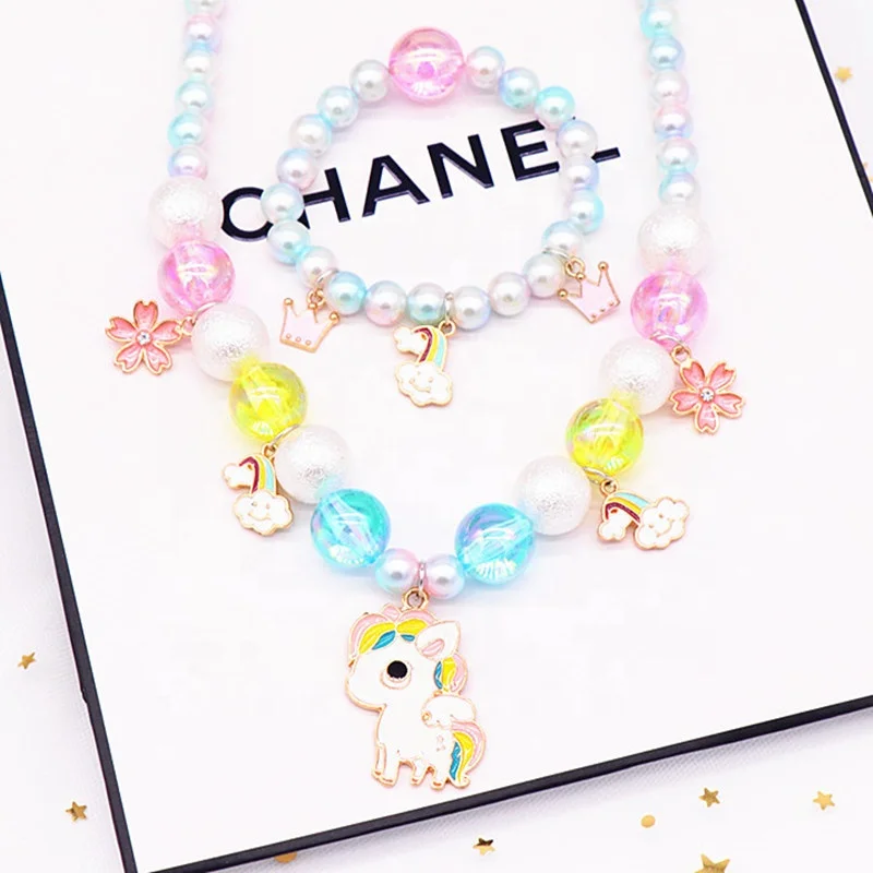 Cartoon Colorful Beads Girls Jewelry Set Kids Children Girls Necklace Bracelet Set Birthday Party Jewelry Gift, As picture
Cartoon Colorful Beads Girls Jewelry Set Kids Children Girls Necklace Bracelet Set Birthday Party Jewelry Gift, As picture